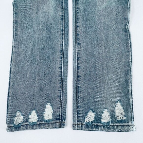 Blank NYC The Madison Crop Jeans SIze 26 Distressed  Light Wash High Rise - Picture 8 of 12